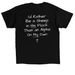 Rather be A Sheep, a Black Classic Unisex Tee (back-view)