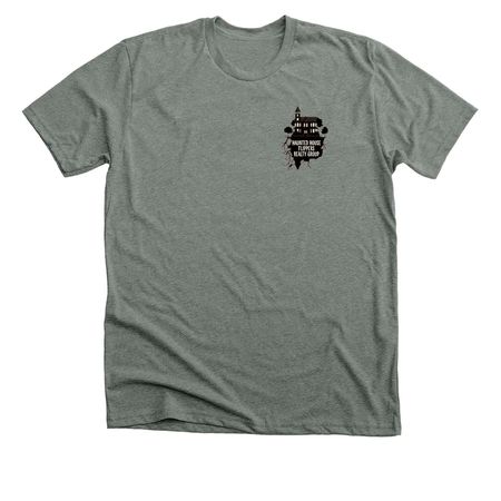 Haunted House Flippers Shirt, a Deep Heather Premium Unisex Tee
