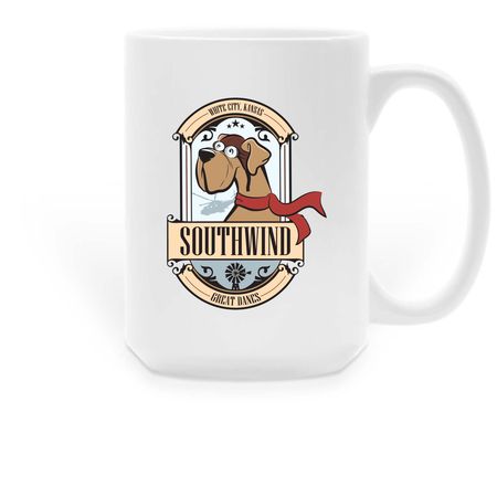 Southwind Great Danes, a White Large Coffee Mug