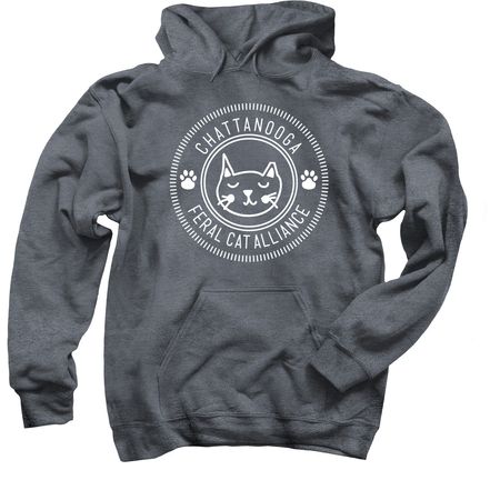 Chattanooga Feral Cat Alliance, a Dark Heather Pullover Hoodie