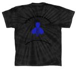 Queen b, a Black Classic Tie Dye Tee (back-view)