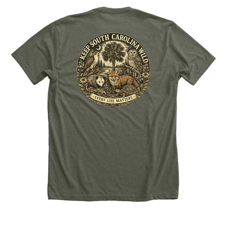 Wildlife Rehab&nbsp;, a Heather Military Green Premium Unisex Tee
