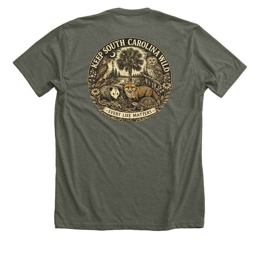 Wildlife Rehab&nbsp;, a Heather Military Green Premium Unisex Tee
