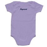 Algo baby logomark onesie, a Lavender Infant Onesie (back-view)