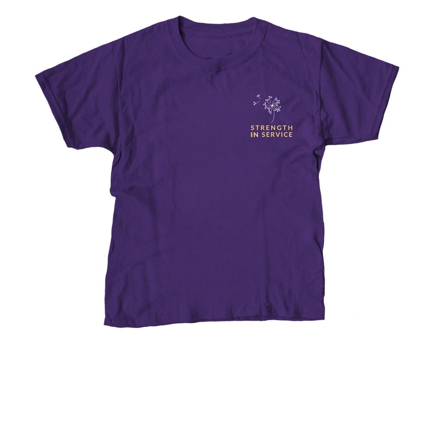 Celebrating Month of the Military Child, a Purple Youth Unisex Tee