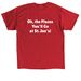 SJS Middle School Drama Club, a Red Classic Unisex Tee (back-view)