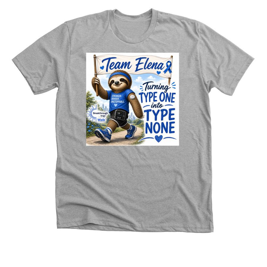 Team Elena, a Athletic Heather Premium Unisex Tee