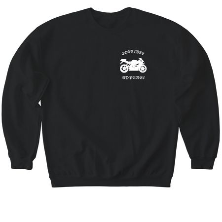 Bike Lyfe, a Black Softstyle Crewneck Sweatshirt