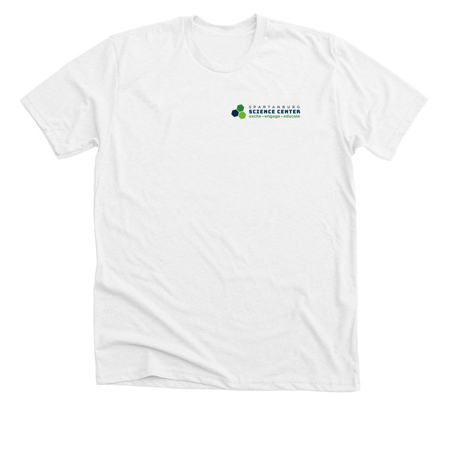 Spartanburg Science Center, a Solid White Blend Premium Unisex Tee