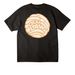 HLLSA "Concha" T-Shirt, a Black Unisex Heavyweight Tee (back-view)