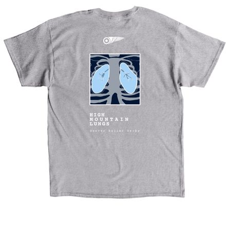 Denver Roller Derby goes to Champs!, a Sport Grey Classic Unisex Tee (back-view)