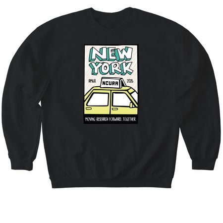 AM68 Moving Forward, a Black Softstyle Crewneck Sweatshirt