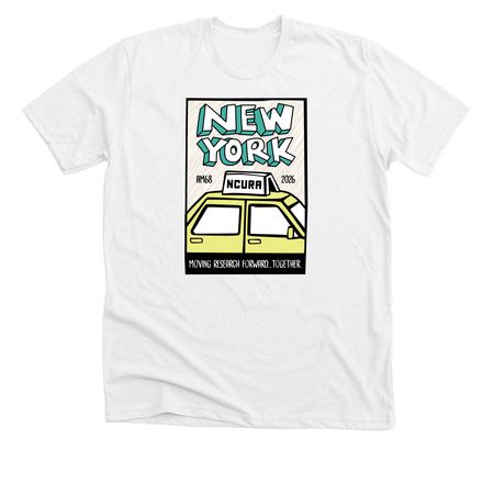 AM68 Moving Forward, a Solid White Blend Premium Unisex Tee
