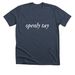 openly tay, a Heather Midnight Navy Premium Unisex Tee