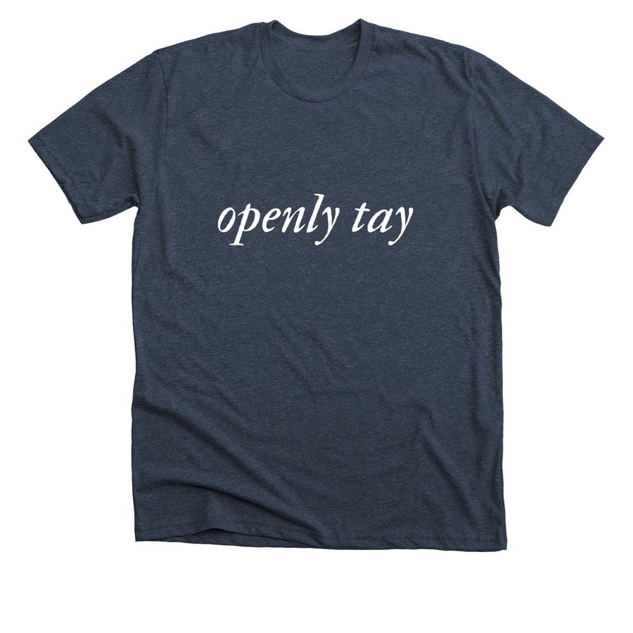 openly tay, a Heather Midnight Navy Premium Unisex Tee