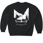 We Are Newark, a Black Softstyle Crewneck Sweatshirt (back-view)