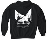 We Are Newark, a Black Gildan Softstyle Pullover Hoodie (back-view)