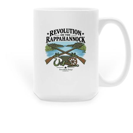 Revolution on the Rappahannock coffee mug, a White Large Coffee Mug