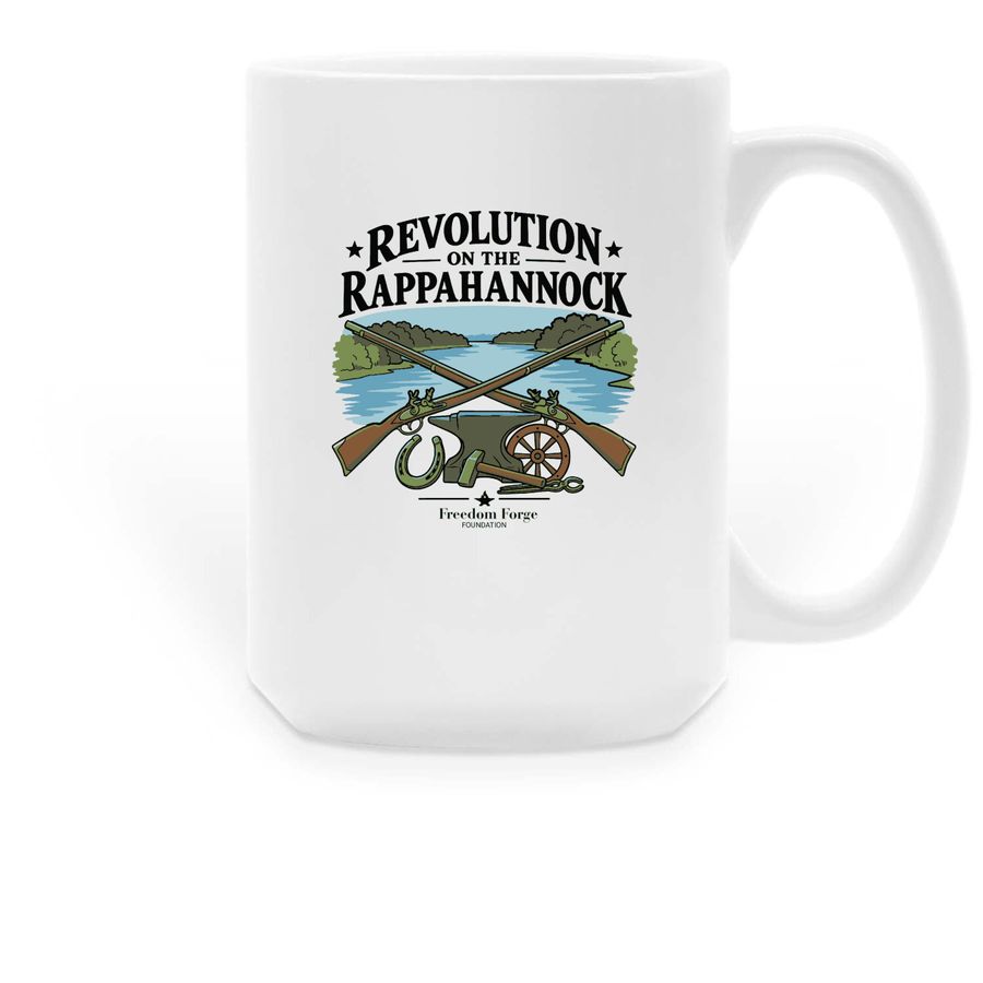 Revolution on the Rappahannock coffee mug, a White Large Coffee Mug