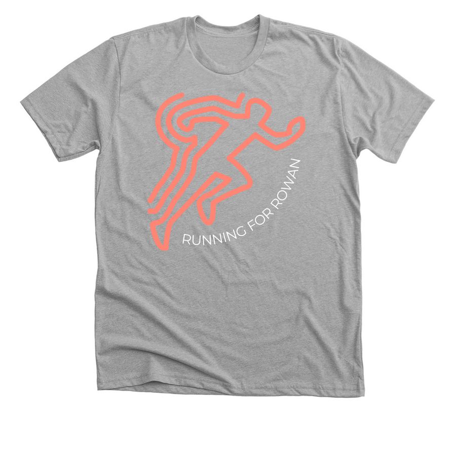 Running for Rowan, a Athletic Heather Premium Unisex Tee