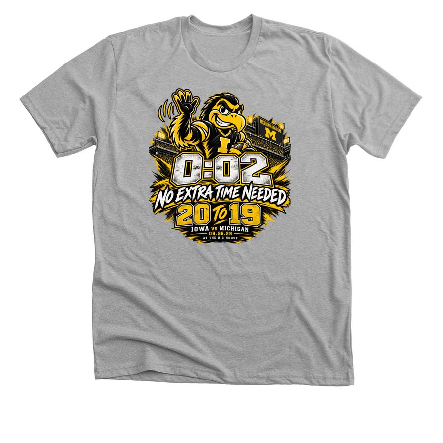 No Extra Time Needed, a Athletic Heather Premium Unisex Tee