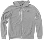 Bye Bye Birdie Merch, a Athletic Heather Zip Up Hoodie (back-view)