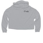 Bye Bye Birdie Merch, a Grey Heather Women?s Lightweight Cropped Hoodie (back-view)
