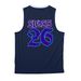 Furnace Fest Shirt 2026, a True Navy/ White Reversible Basketball Jersey (back-view)