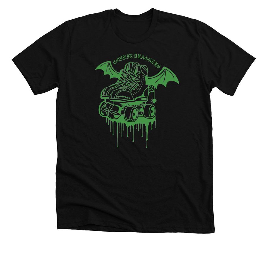 COFFIN DRAGGERS, a Solid Black Blend Premium Unisex Tee