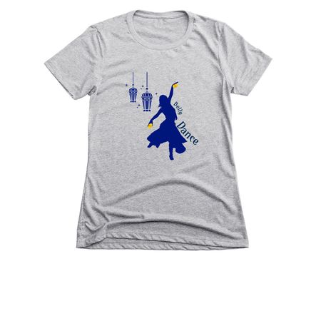 Belly Dancer, a Dark Heather Grey Women's Slim Fit Tee