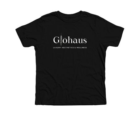 Flagship Glo Shirts, a Solid Black Blend Premium Youth Tee