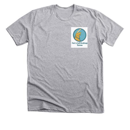 LIFE SAVING T-SHIRTS FOR HOMELESS DOGS, a Athletic Heather Premium Unisex Tee