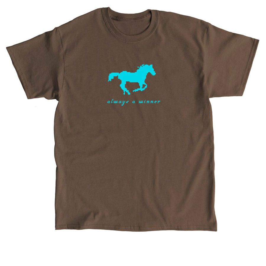 teal horsey tee, a Dark Chocolate Classic Unisex Tee