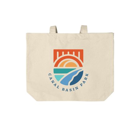 Canal Basin Tote, a Natural Cotton Canvas Tote Bag