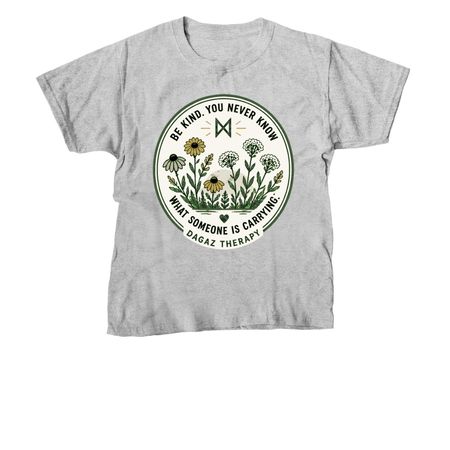Be Kind, a Sport Grey Youth Unisex Tee