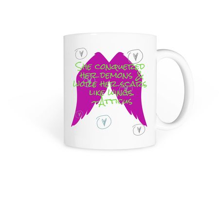 Conquer Mug, a White Coffee Mug
