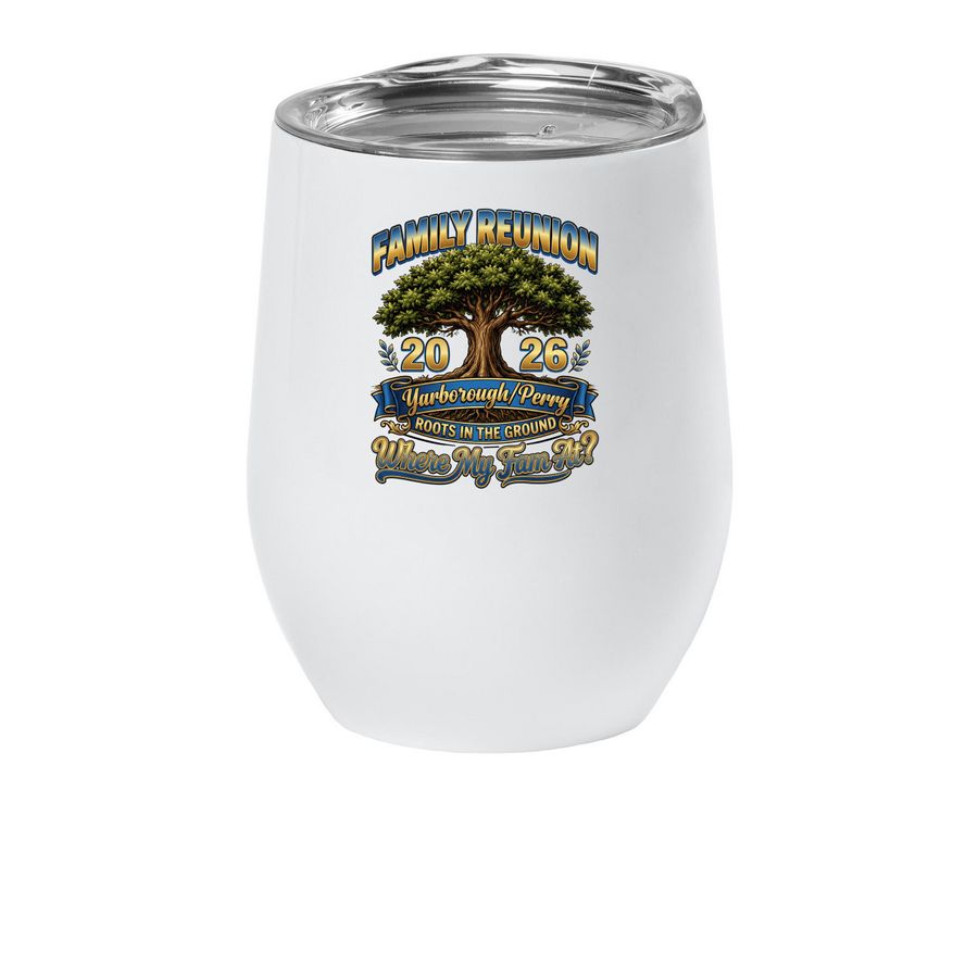 2026, a White Insulated Wine Cup