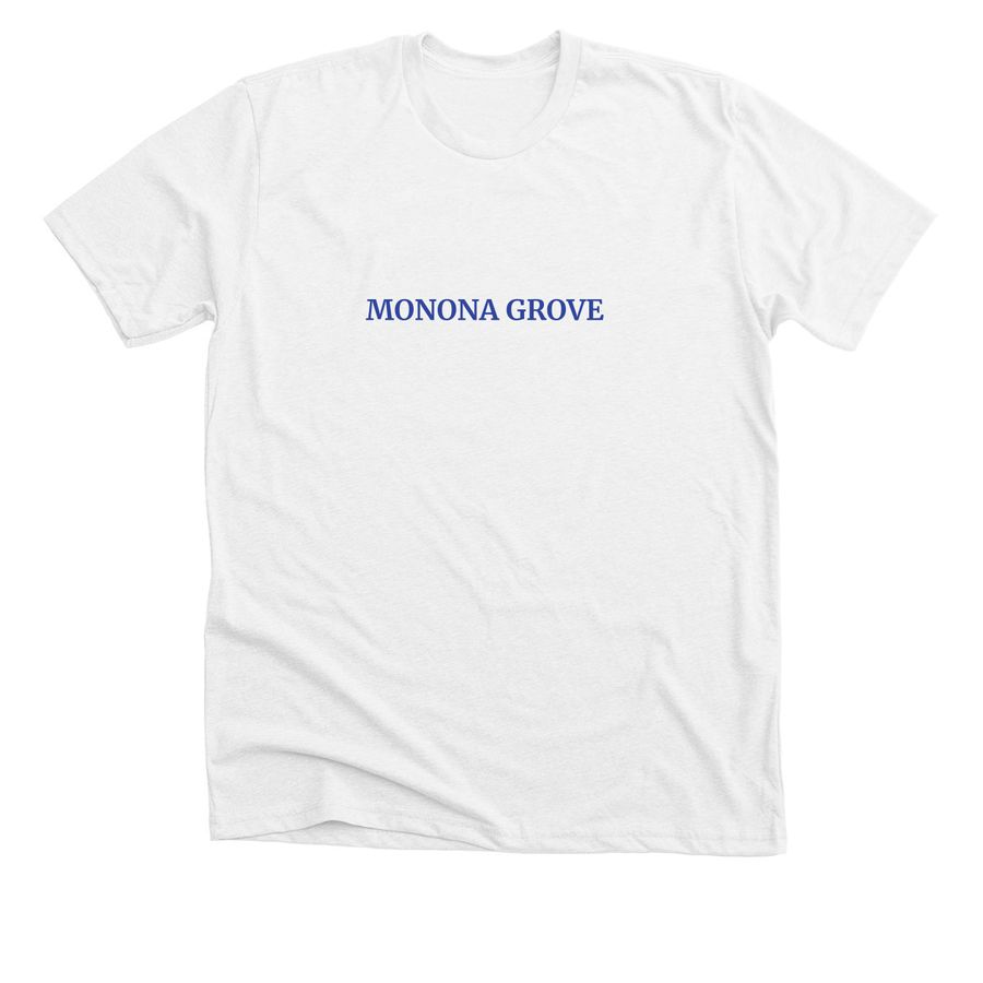 MG BLUE, a Solid White Blend Premium Unisex Tee