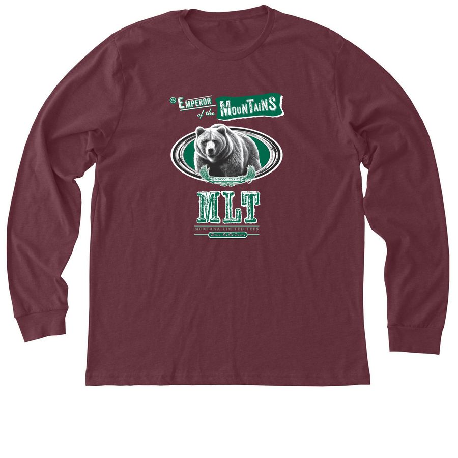 MLT - Emperor of the Mountains, a Heather Maroon Premium Long Sleeve Tee