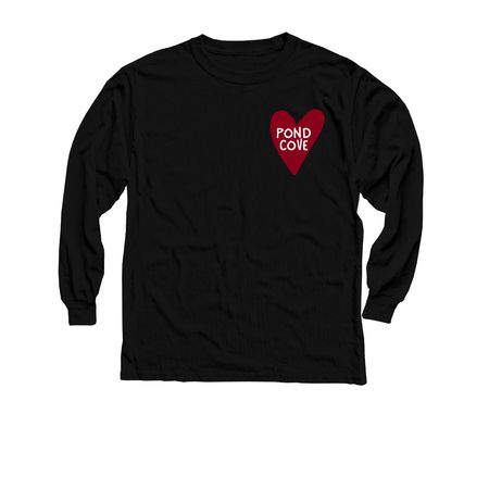 Pond Cove Love, a Black Youth Long Sleeve Tee