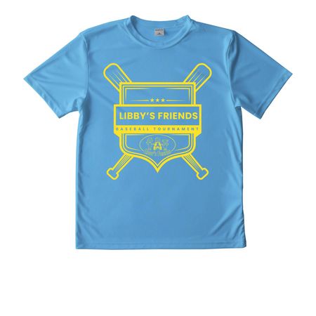 Mountain Brook LF Baseball Shirts, a Carolina Blue Youth Performance Tee