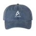 ACREL Hats, a Navy Printed Pigment Dye Baseball Cap