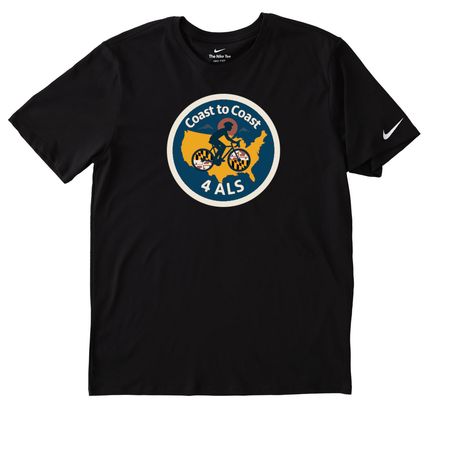 C2C4ALS Jersey "End ALS", a Black Nike Dri-FIT Jersey Blend Performance Tee