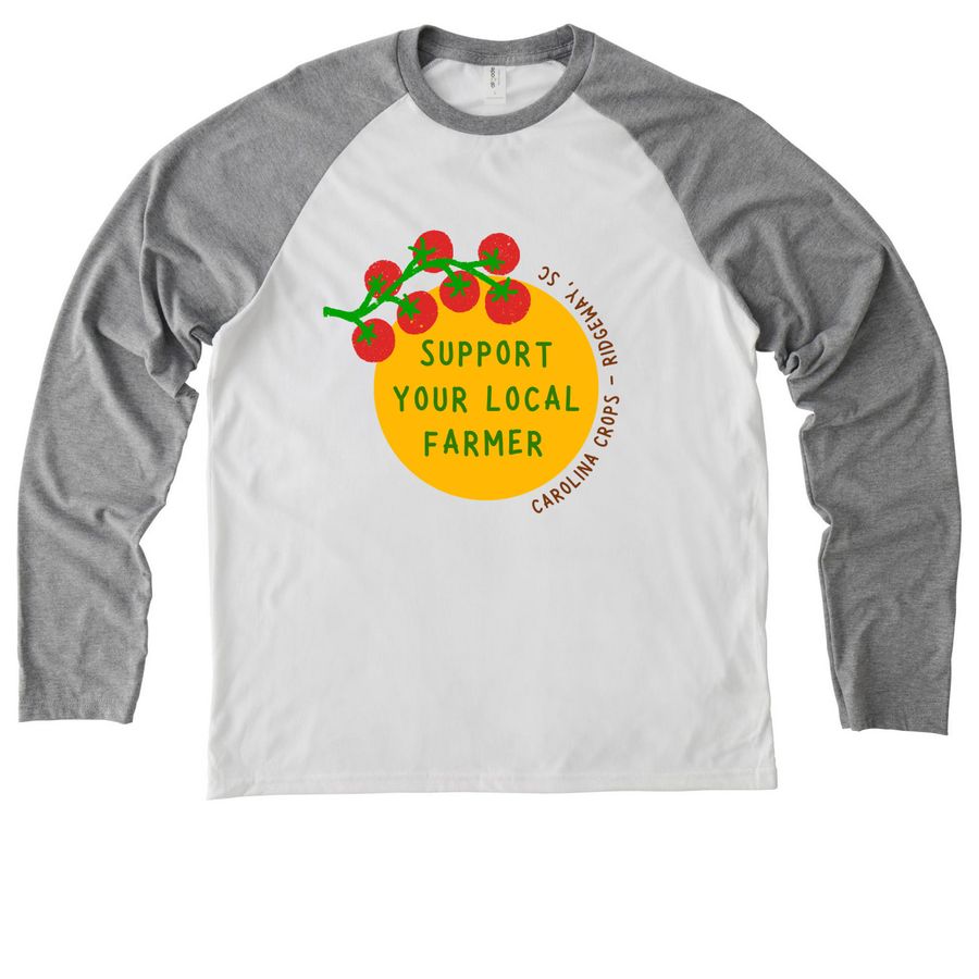CC ringers, long sleeves, and pullovers, a Aluminum Grey/ Bright White Allmade Eco Triblend Colorblock Raglan Long Sleeve Tee