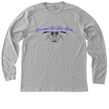 Live & Let Live Farm Long Sleeve T, a Athletic Heather Premium Long Sleeve Tee