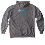 Texas Wesley x Pride Month&nbsp;, a Grey Comfort Colors Pullover Hoodie (back-view)