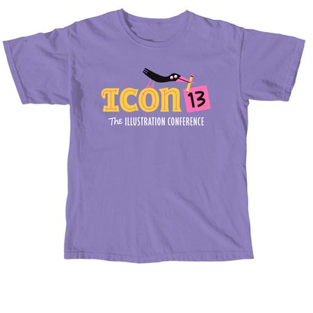 ICON 13 - Conference Logo, a Violet Comfort Colors Unisex Tee