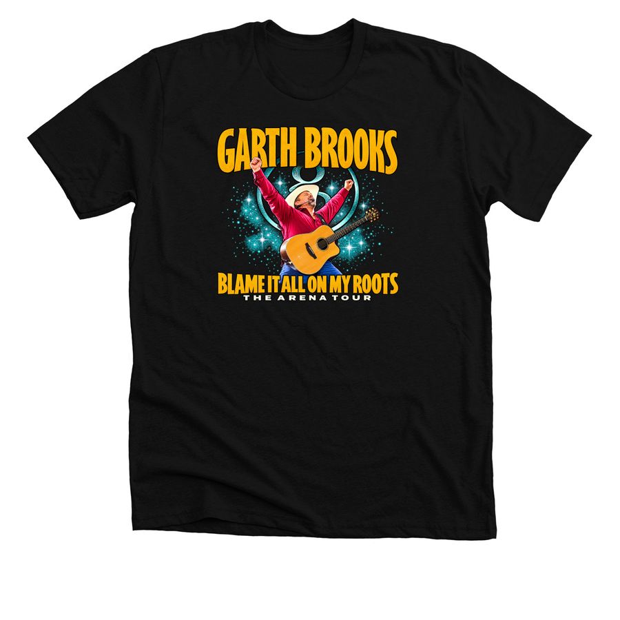 Garth Brooks October 23 Through 25 2026 Tulsa, a Solid Black Blend Premium Unisex Tee