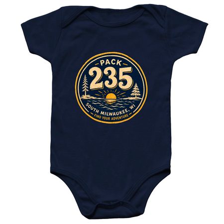 Pack 235&nbsp;, a Navy Infant Onesie