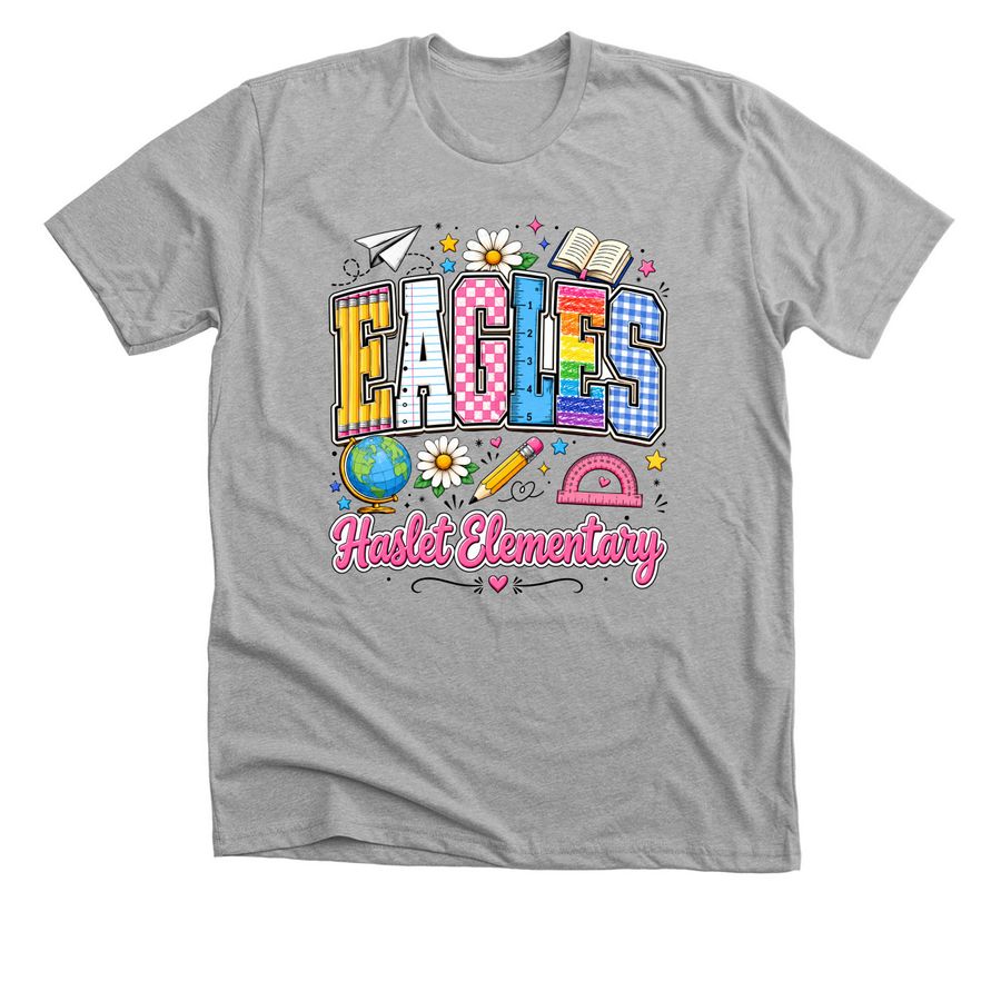 Haslet Eagles Supplies, a Athletic Heather Premium Unisex Tee